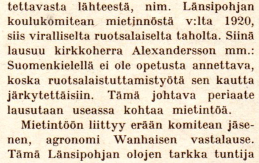 Pohjois-Ruotsin sorretut suomalaiset, SK 17/1935