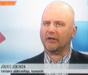 Jouko Jokinen Aamulehden päätoimittaja tyrkytti pakkoruotsia 16.11.2014