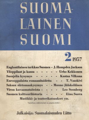 SUOMALAINEN SUOMI No 2 - 1937